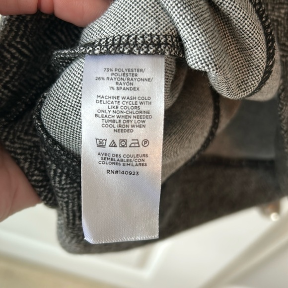 LOFT Charcoal Long Sleeve Dress - Picture 5 of 5